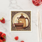 コーヒーポット及びマグカップ紙ナプキン スタンダードカクテルナプキン (インサイチュ)