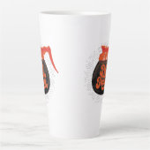 コーヒーポット頭ラテマグカップ カフェラテマグ (正面)