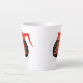 コーヒーポット頭ラテマグカップ カフェラテマグ (正面)