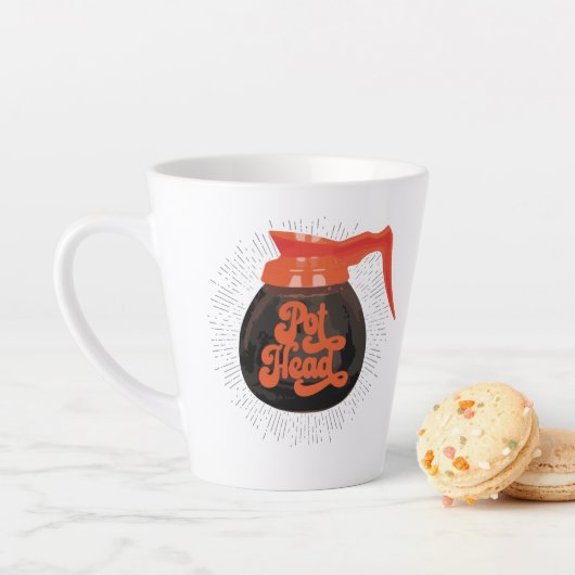 コーヒーポット頭ラテマグカップ カフェラテマグ (インサイチュ)