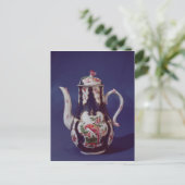 コーヒーポット飾と鳥 ポストカード (スタンド正面)