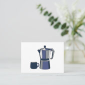 コーヒーポット コーヒーマグ カフェ 名刺 (スタンド正面)