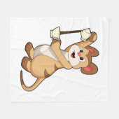 コーヒーポット&コーヒー.PNGとメルカート フリースブランケット (正面(横))