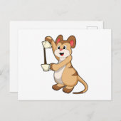 コーヒーポット&コーヒー.PNGとメルカート ポストカード (正面/裏面)