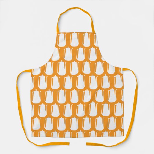 コーヒーポット リピート キッチンシェフ エプロン (正面)