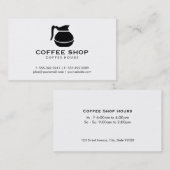 コーヒーポット（黒） 名刺 (正面/裏面)
