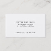 コーヒーポット（黒） 名刺 (裏面)