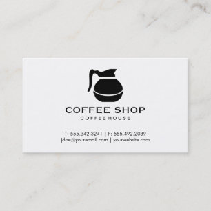 コーヒーポット(黒) 名刺