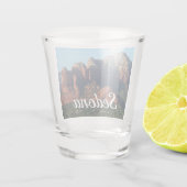 コーヒーポットRock Iのセドナ・アリゾナ ショットグラス (裏面)