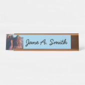 コーヒーポットRock Iのセドナ・アリゾナ デスクネームプレート (正面)