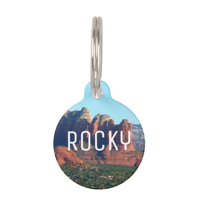 コーヒーポットRock Iのセドナ・アリゾナ ペット　ネームタグ (正面)