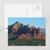 コーヒーポットRock Iのセドナ・アリゾナ ポストカード (正面/裏面)