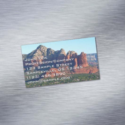 コーヒーポットRock Iのセドナ・アリゾナ マグネット名刺 (インサイチュ)