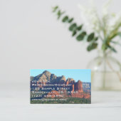 コーヒーポットRock Iのセドナ・アリゾナ 名刺 (スタンド正面)