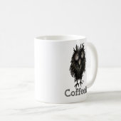 コーヒーポールおもしろいで熱狂するでかわいいSticklandのフクロウ コーヒーマグカップ (正面右)