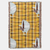 コーヒーマウス投げ毛布 スローブランケット (正面縦)