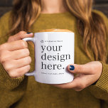 コーヒーマグあなたのデザインのアップロード コーヒーマグカップ<br><div class="desc">デバイスから自分のカスタムアートワークをアップロードできるテンプレートを使用する簡単!画像とカスタマイズ文字を持つZazzleで更にも、アートワークのファイル（PhotoshopやCanvaから自分で作成したものなど）をアップロードする！可能性は、個人的、ビジネス、結婚式などの特別な機会からの任意の目的または必要性のために無限である！お使いのデザインが必要もしか救済カスタマイズ連絡、またはアートワークを追加するための製品タイプを探している場合は、メッセージボタンを使用して私に連絡してください違う。</div>