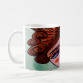 コーヒーマグお洒落（女性 – 01） コーヒーマグカップ (左)