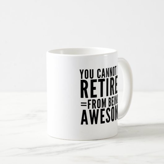 コーヒーマグから退素晴らし職できない コーヒーマグカップ (正面右)
