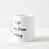 コーヒーマグから1遠くに口を書吸うライター コーヒーマグカップ (正面左)