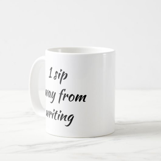 コーヒーマグから1遠くに口を書吸うライター コーヒーマグカップ (正面左)