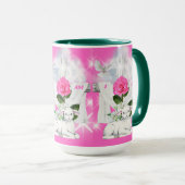 コーヒーマグが上がった マグカップ (正面右)