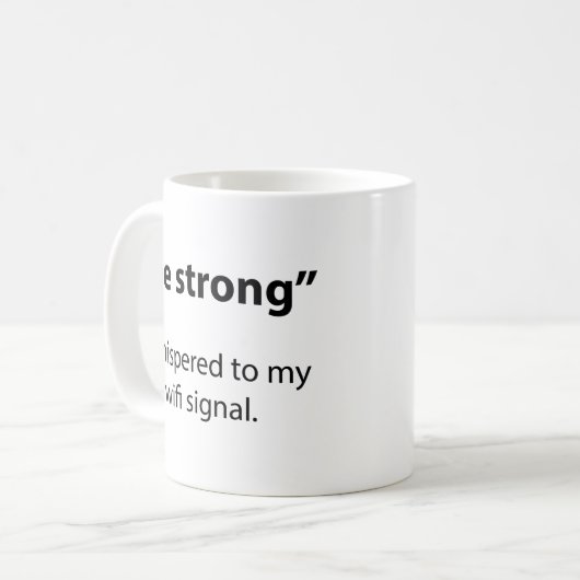 コーヒーマグが強い コーヒーマグカップ (正面左)