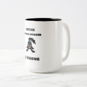 コーヒーマグが間違っているのでコーヒー ツートーンマグカップ (正面右)