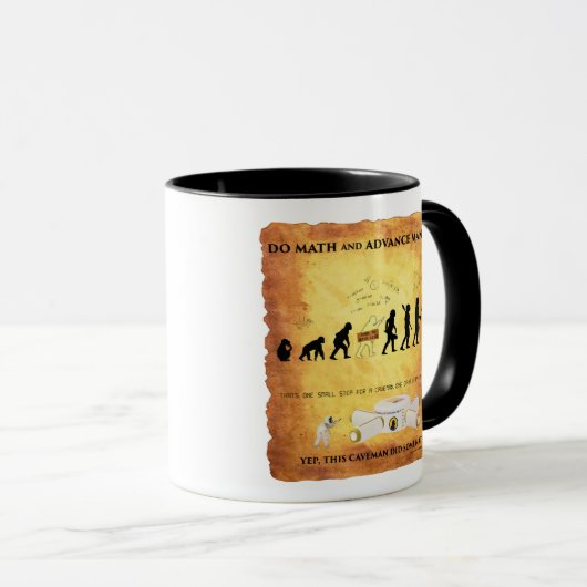 コーヒーマグこのキャベ頭が切れるマンは数学をする マグカップ (正面右)
