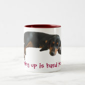 コーヒーマグで眠る ツートーンマグカップ (中央)