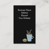 コーヒーマグとマフィンの名刺 名刺 (裏面)