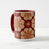 コーヒーマグとメダリオンのオシェのワイン マグカップ (正面左)