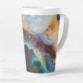 コーヒーマグと写真と写真 カフェラテマグ (右アングル)