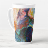 コーヒーマグと写真と写真 カフェラテマグ (左アングル)