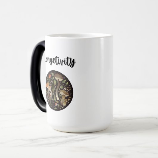 コーヒーマグと引用文感動的 モーフィングマグカップ (正面左)