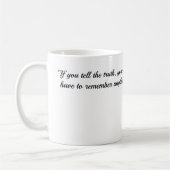 コーヒーマグと真実についての引用文Mark Twain コーヒーマグカップ (左)