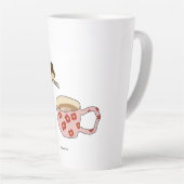 コーヒーマグに飛び込む カフェラテマグ (右アングル)