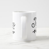 コーヒーマグのイエスとコーヒーをパーソナライズ ジャンボコーヒーマグカップ (裏面)