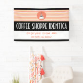 コーヒーマグのスワープショップバナー 横断幕 (インサイチュ)