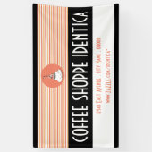 コーヒーマグのスワープショップバナー 横断幕 (縦)