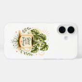 コーヒーマグのモンステラ観葉植物 | かわいいボタニカルデザイン Case-Mate iPhoneケース (裏面 (横))