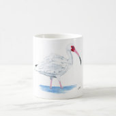 コーヒーマグの上の白イビス コーヒーマグカップ (中央)