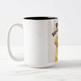 コーヒーマグの前の足 ツートーンマグカップ