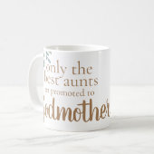 コーヒーマグの名付きのゴッドマザーの叔母 コーヒーマグカップ (正面左)