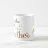 コーヒーマグの名付きのゴッドマザーの叔母 コーヒーマグカップ (中央)