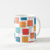 コーヒーマグの正方形と輪郭 コーヒーマグカップ (正面右)