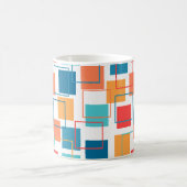 コーヒーマグの正方形と輪郭 コーヒーマグカップ (中央)