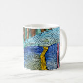 コーヒーマグの水色 コーヒーマグカップ (正面右)