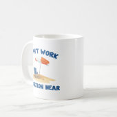 コーヒーマグの近くで休暇が取れない コーヒーマグカップ (正面左)