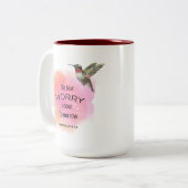 コーヒーマグは明日のことを心配しない ツートーンマグカップ (正面左)